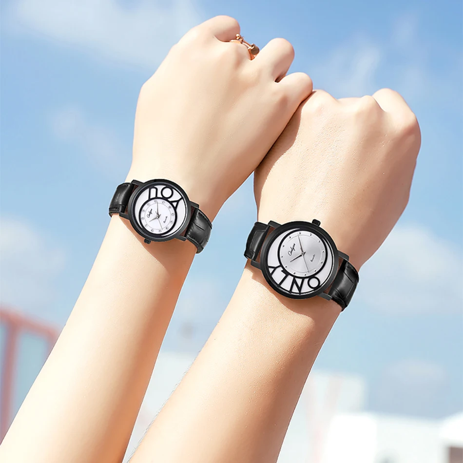 ONLYOU новые часы для влюбленных футболка креативного дизайна роскошные мужские