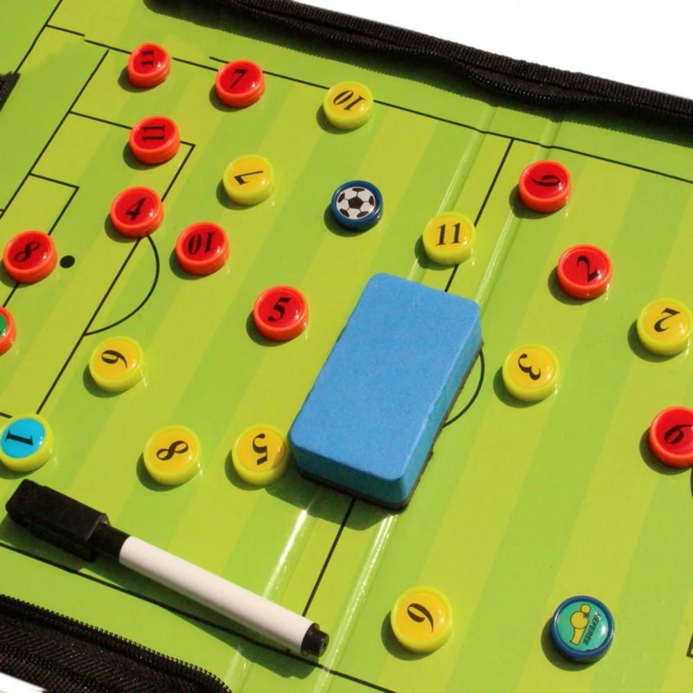 1 шт. Магнитный футбольный мяч для тренировочной доски складной тренерский