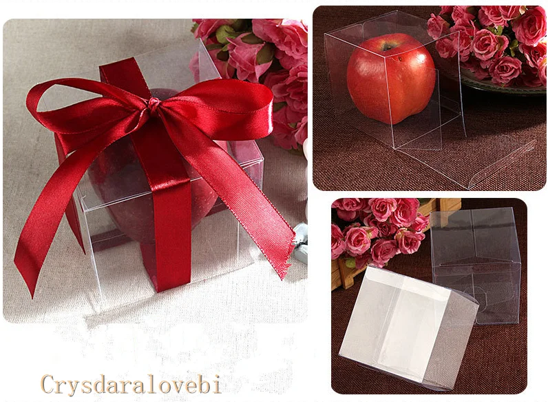 Новые квадратные пластиковые прозрачные ПВХ коробки прозрачная