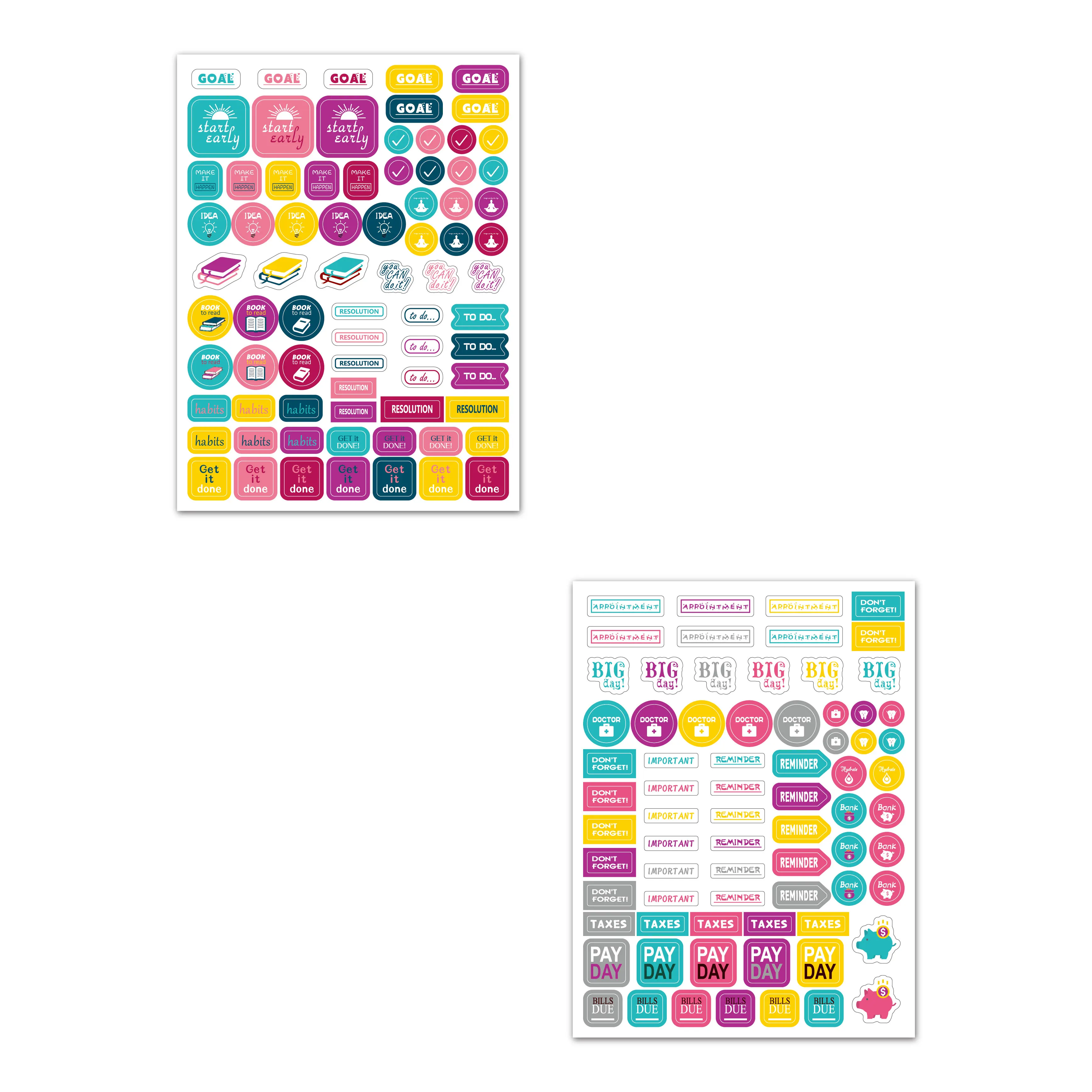 

Planner Stickers For Diary DIY Weekly Decoration Scrapbooking Material Stationery Bullet Journal Accessories Stickers