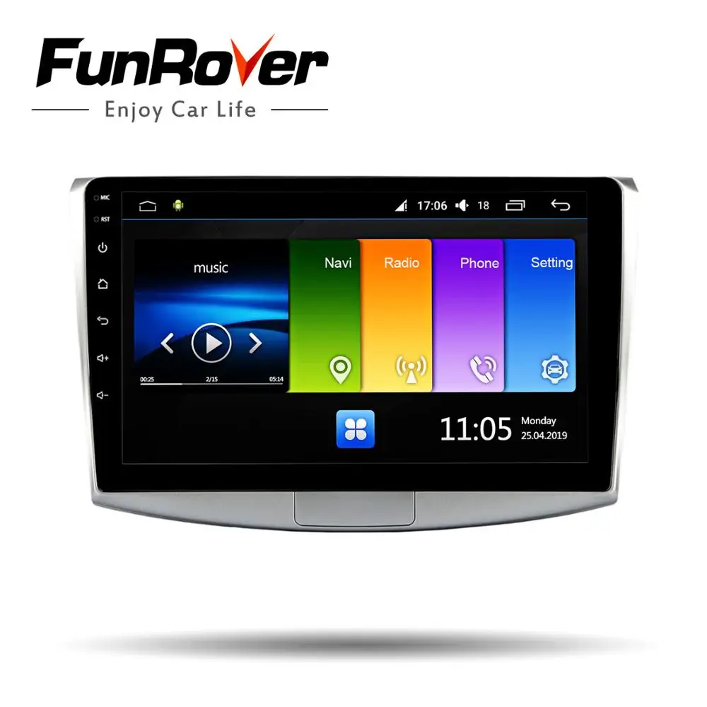 Funrover 2.5D+IPS DSP 2G + 32G Android 9 0 4G NET RDS автомобильный радио мультимедиа видео плеер для