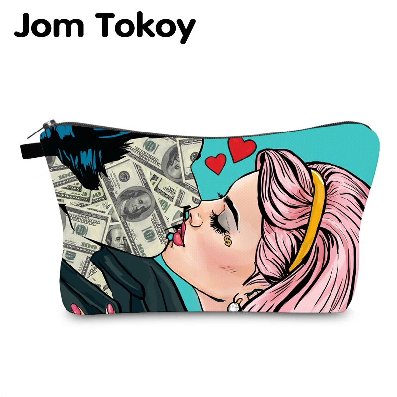 Косметичка Jom Tokoy с принтом для влюбленных персонализированные косметички