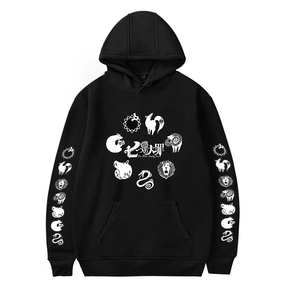

Casual The Seven Deadly Sins Hoodies Men Boys Anime Sweatshirts Women Autumn Print Comic Hoodie Casual Children Pullover Hooded