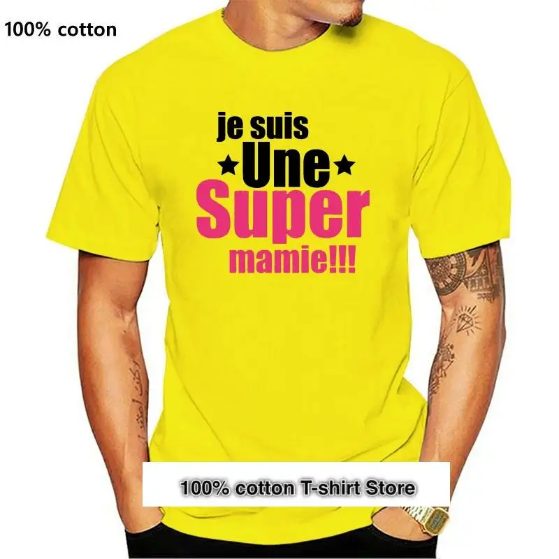 

Camiseta con estampado de super mamie para hombre, camisas geniales, top