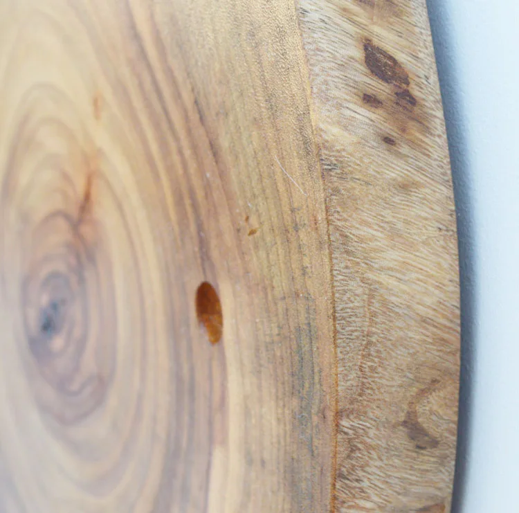 Large Wall Clock Wooden Retro Mute Solid Wood Mechanism Living Room Gift Idea Relojes Madera Pared Home Decor DD55WC | Дом и сад