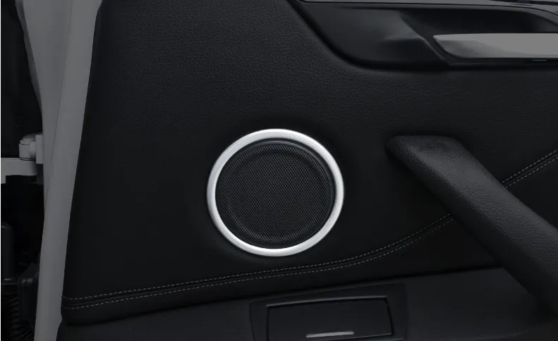 Для BMW X1 F48 2016 2017 ABS Хромированная внутренняя звуковая колонка отделка 4 шт.