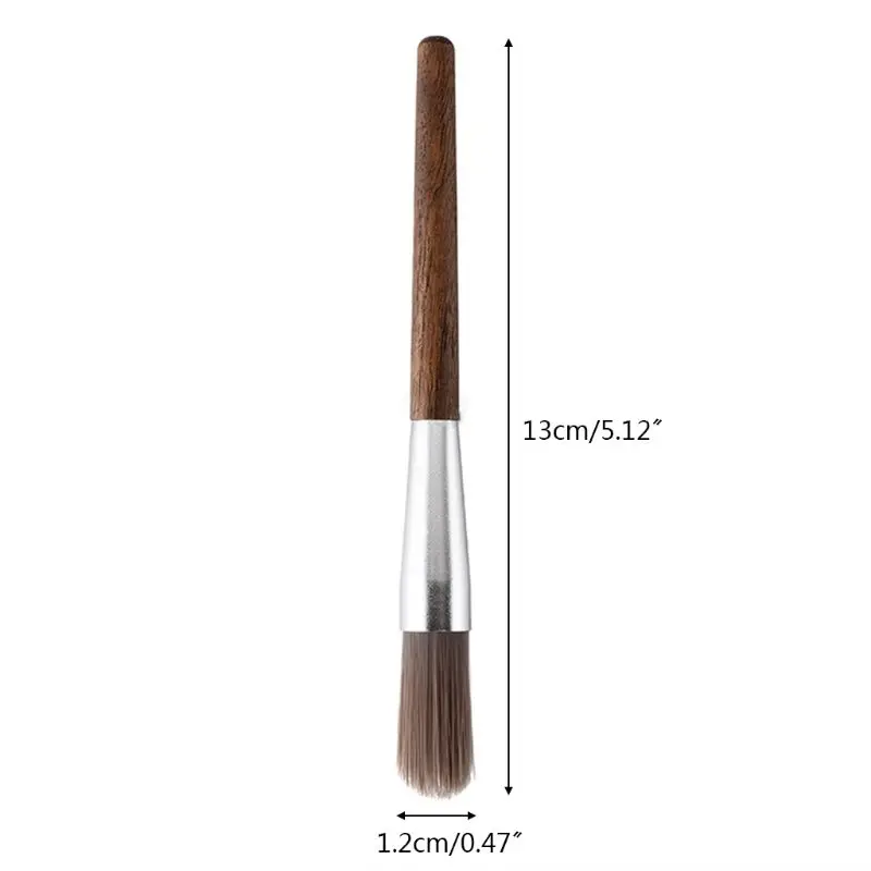

2021 New Coffee Grinder Machine Cleaning Brush Bristles Dusting Brushes with Wood Handle