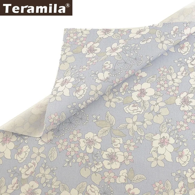 Teramila 40 см x 50 см 7 шт. цветочный дизайн хлопок саржевая Ткань DIY подушка для шитья лоскутное украшение для дома Tissu Tela