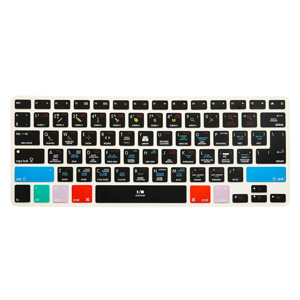 Силиконовый чехол для клавиатуры HRH Logic Pro X Macbook Air Retina 13 15 17 A1278 ЕС/США | Компьютеры и