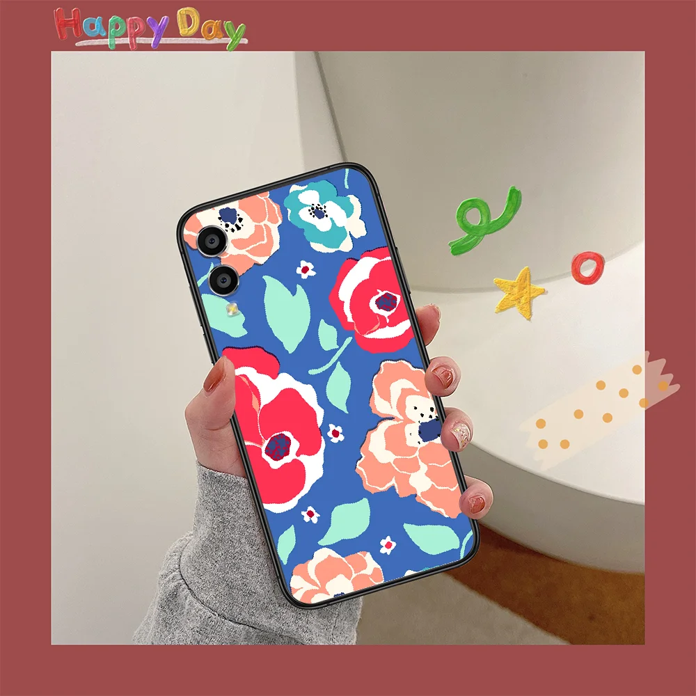 

Luxury brand Kate Flower Phone Case For HUAWEI Honor 6 7 8 A 9 X Mate 10 20 30 i Lite Pro Y7 2019 black Shell Painting Etui 3D