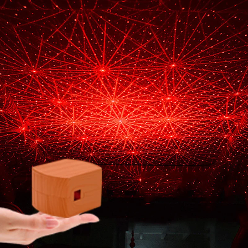 Новый автомобильный голосовой управляемый динамический лазерный usb светильник