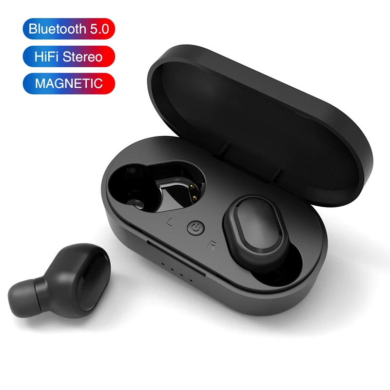

M1 Bluetooth Headsets VS Redmi Airdots Wireless Earbuds 5.0 TWS Earphone Noise Cancelling Mic for iPhone Xiaomi Huawei Samsung
