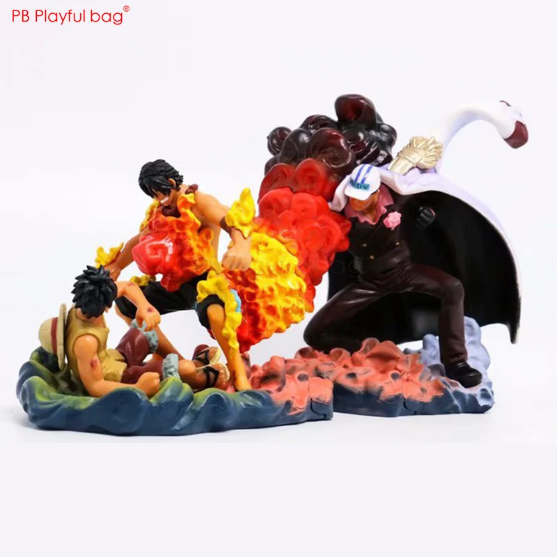 Новинка 2019 г. цельная фигурка Луффи бий нет Эйс военный флот саказуки и из ПВХ