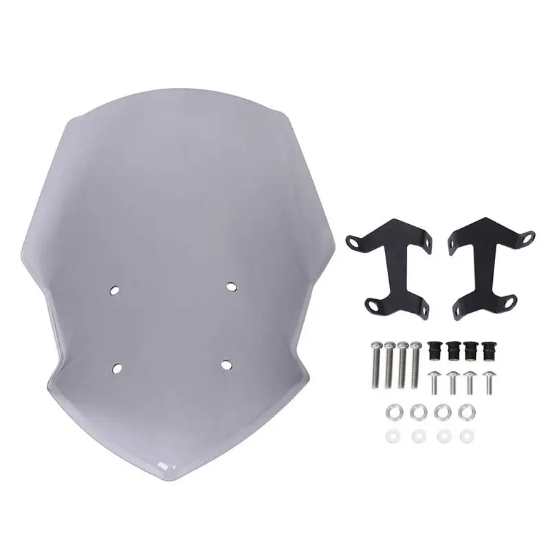 

ABS Windshield Wind Screen With Bolts Bracket For Yamaha MT07 FZ07 MT 07 FZ 07 2018-2019 smoke/light smoke color