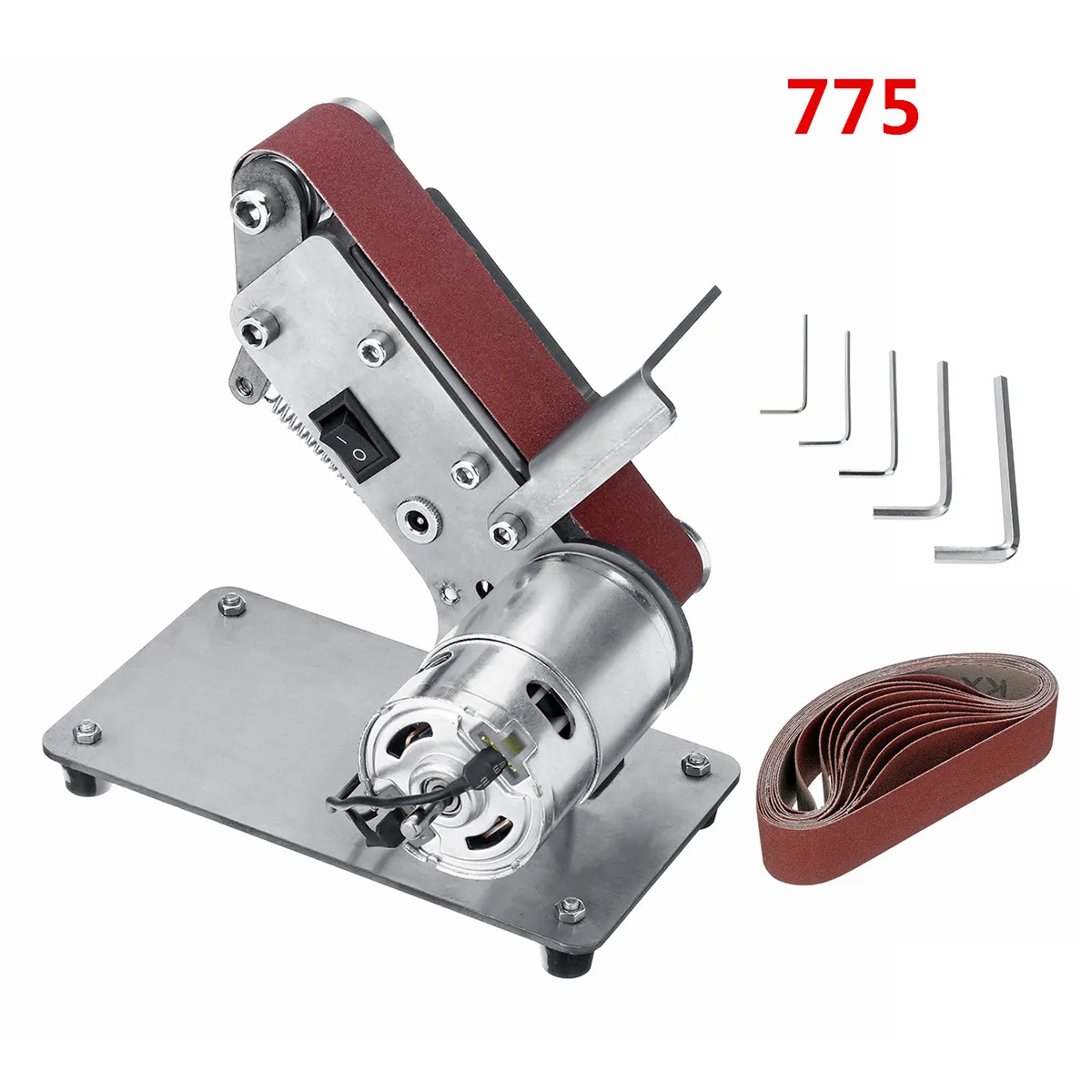 

Sander Belt Machine 300W Sander Electric Belt Polishing Grinder Machine Folding Sander Grinding Tool Cutter Edges Sharpener