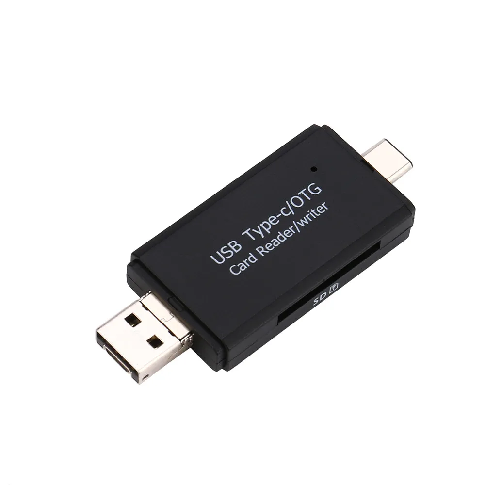 2 IN 1 USB3.1 Type C OTG SD/Micro SD Card Reader With USB 2.0 & Micro Plug 480Mbps Data Transfer Rate | Компьютеры и офис