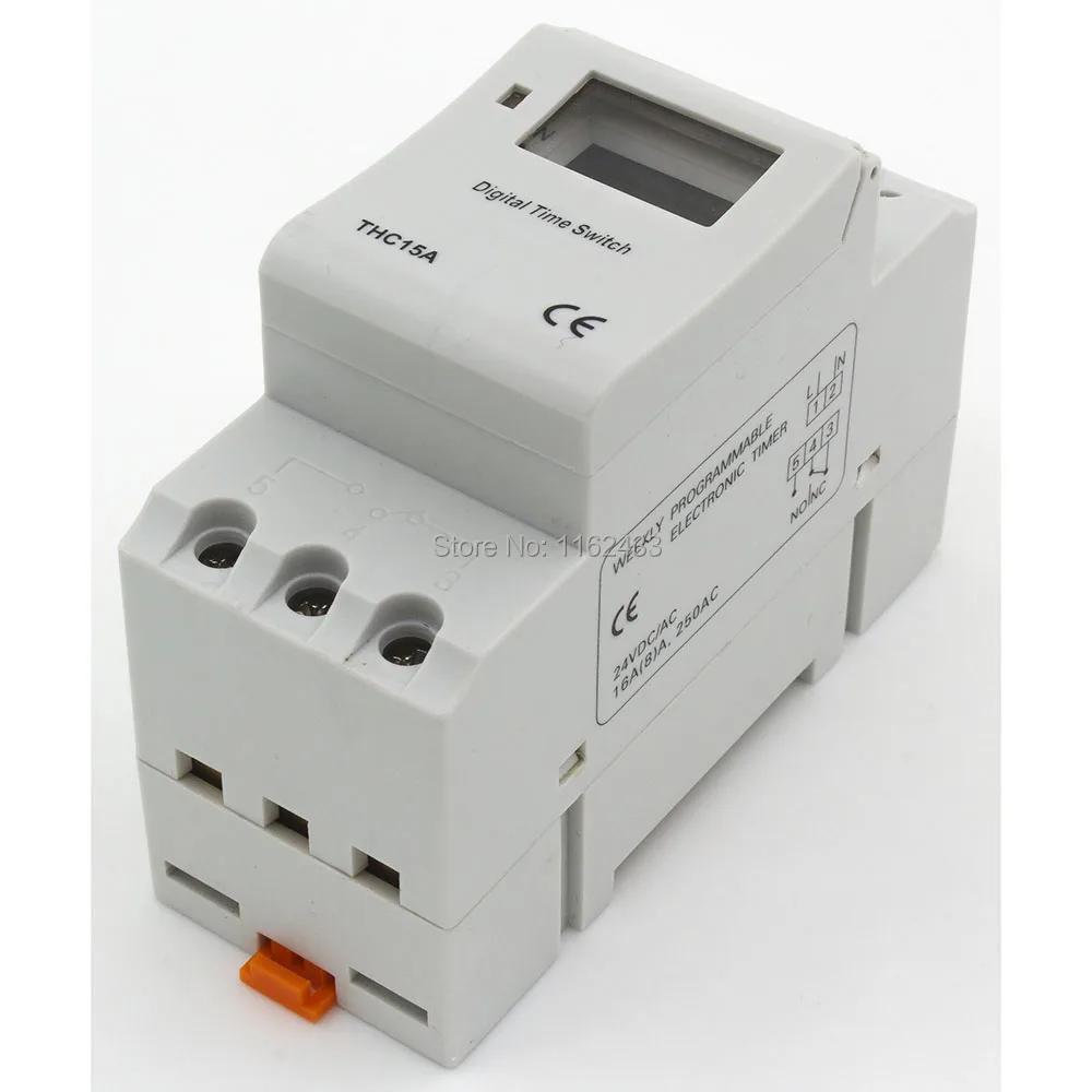 THC15A AC / DC 24V 16A цифровой таймер Еженедельный программируемый электронный 24VAC/24VDC|timer