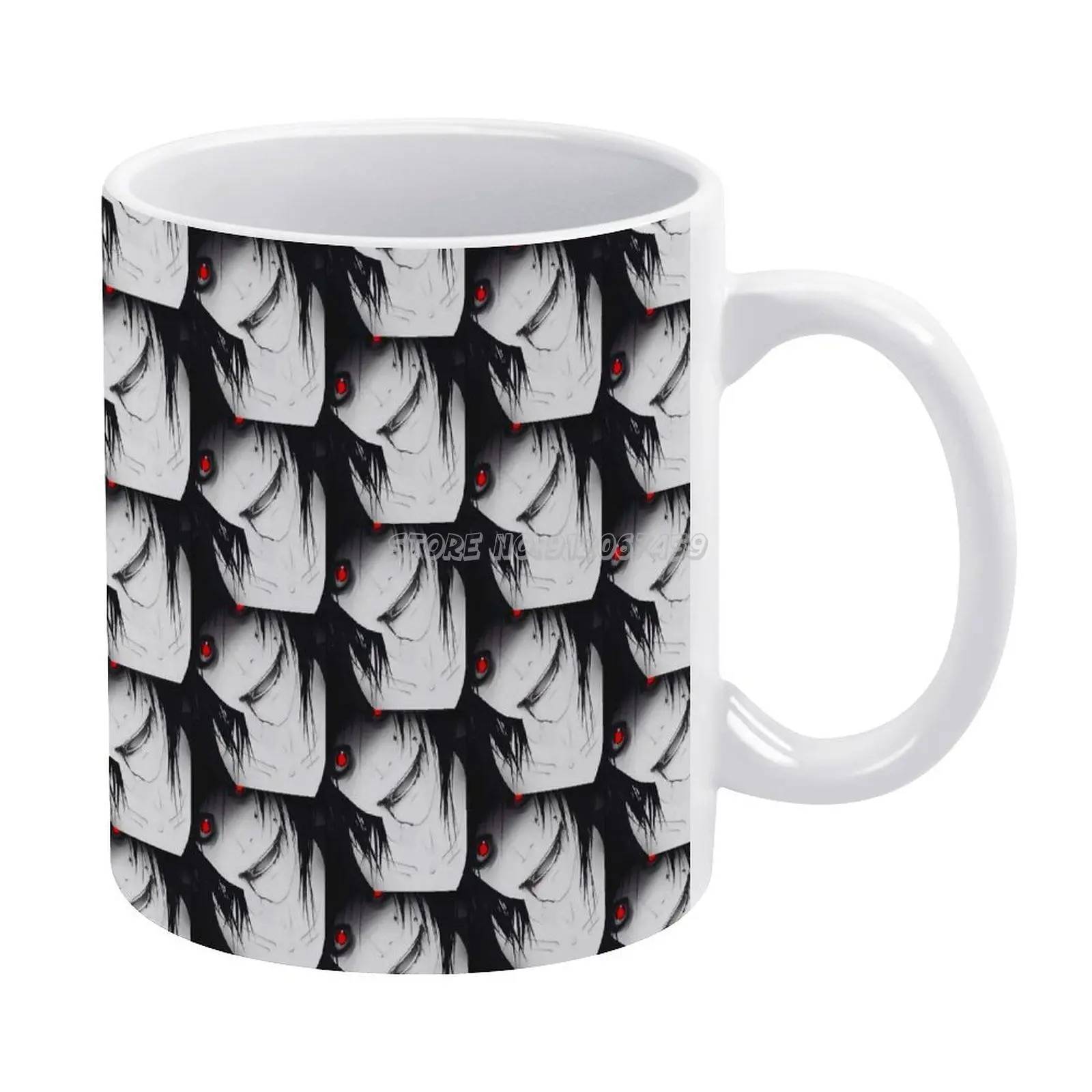 

Coffee Mugs Pattern Coffee Mug 330ml Milk Water Cup Creative Fathers Day Gifts Scary Dark Red