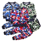 Детский Камуфляжный комплект одежды для мальчиков и девочек, флисовые Бархатные костюмы, теплые пальто и штаны, спортивный костюм, зима 2019