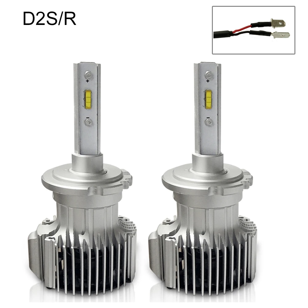 D2S D2R Мини Размеры светодиодный H7 H4 фары лампы H8 H9 H11 Автомобильные фары D2S D2R D1S D3S D4S D4R 8000LM 72 Вт 6000 К 24V мотоциклов вспомогательная лампа - Испускаемый цвет: D2S D2R