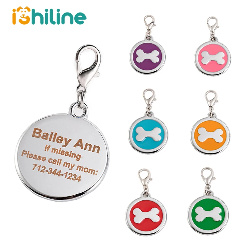 Индивидуальные гравированные этикетки для собак персонализированные