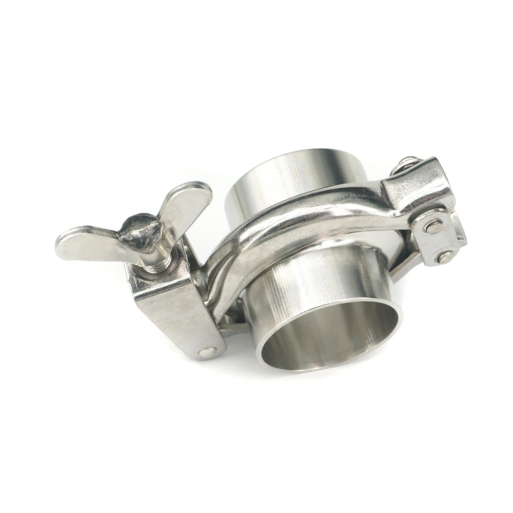 38 мм санитарный фланцевый трубопровод со сварным наконечником + тройной зажим 1 5