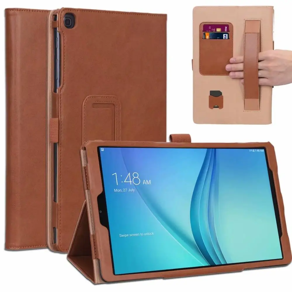 

Hand Holder Case For Samsung Galaxy Tab A 10.1 Inch 2019 T510 T515 inch PU Leather Tablet Protective Shell Funda Stand Cover+Pen