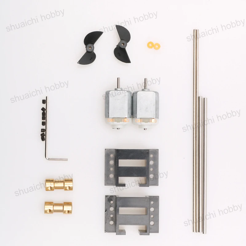 1 пара RC лодка Мощность комплект 130 мотор + кронштейн Медь соединение 15 см