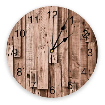 Wooden Retro Wall Clock - Modern Living Room Decoration 1
