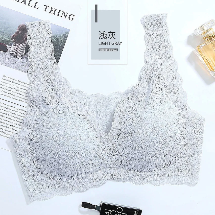 

One-piece Cut Underwear Sexy Lace Underwear Seamless Underwear Without Steel Ring Drop-shaped Underwear