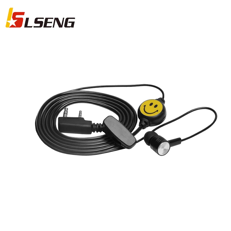 

LSENG Smlie Fashion Walkie-Talkie гарнитура с микрофоном для 2-контактной рации Baofeng UV5R Retevis H-777 Wouxun KG-659