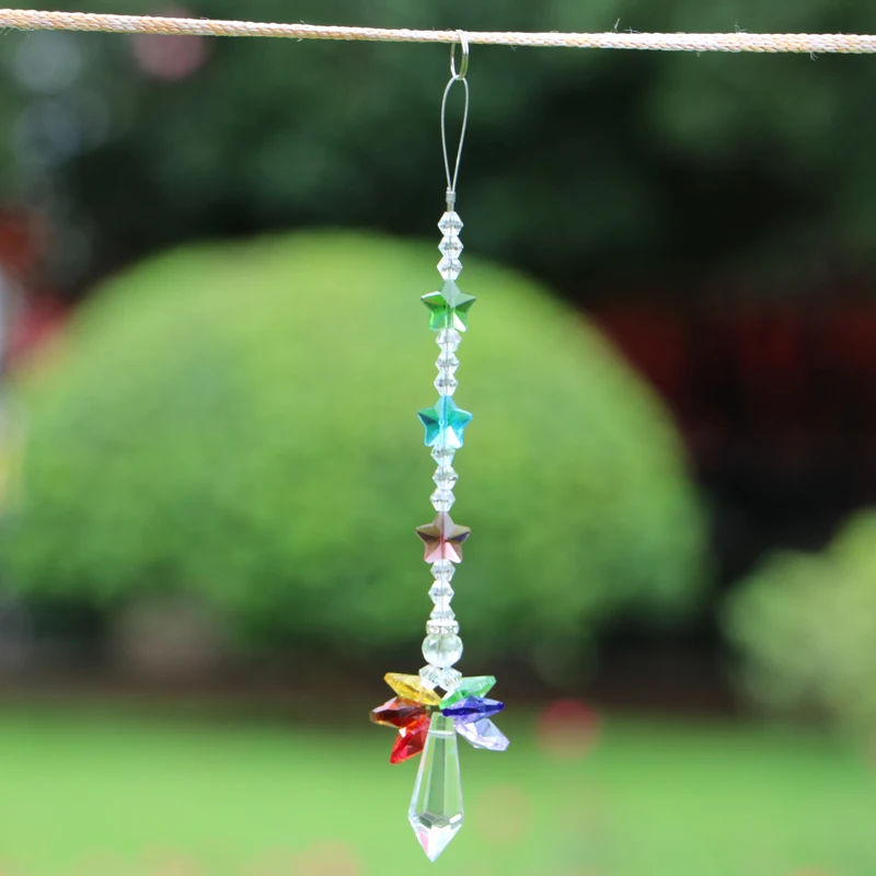 10 шт./партия Радужный Ангел Ловец солнечных лучей Кристалл ангел хранитель чакра