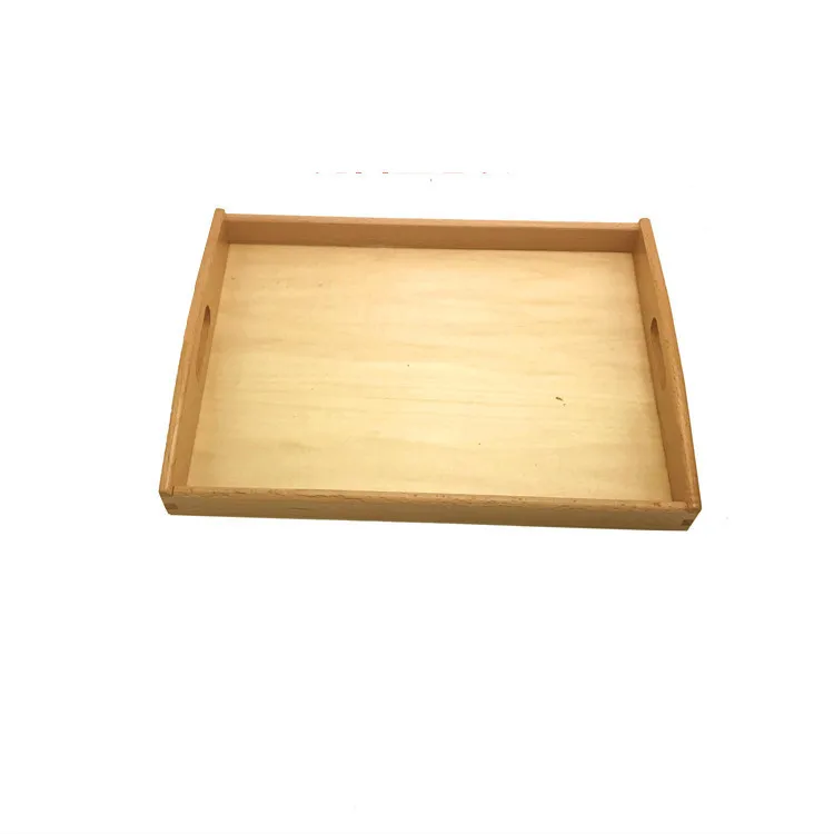 

Montessori Wooden Tray Kindergarten Early Education Center Handle Tray Montessori Teaching Aids Finishing Box