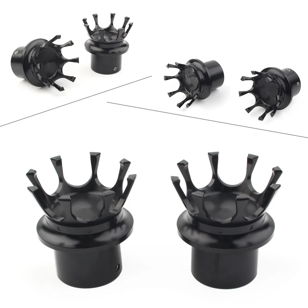 

1Pair Aluminum Alloy Motorcycle Front Axle Nut Cover Bolt Cap Crown for Harley Sportster XL 883 1200 Dyna Touring Glide