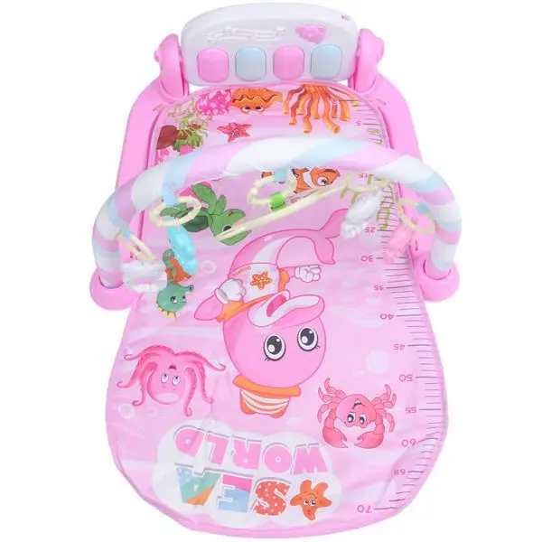 Детский игровой коврик FBIL-Baby для занятий в тренажерном зале, развивающий ковер для детей 0-12 месяцев, мягкие музыкальные погремушки, игрушки, коврик для занятий спортом для младенцев, Gam