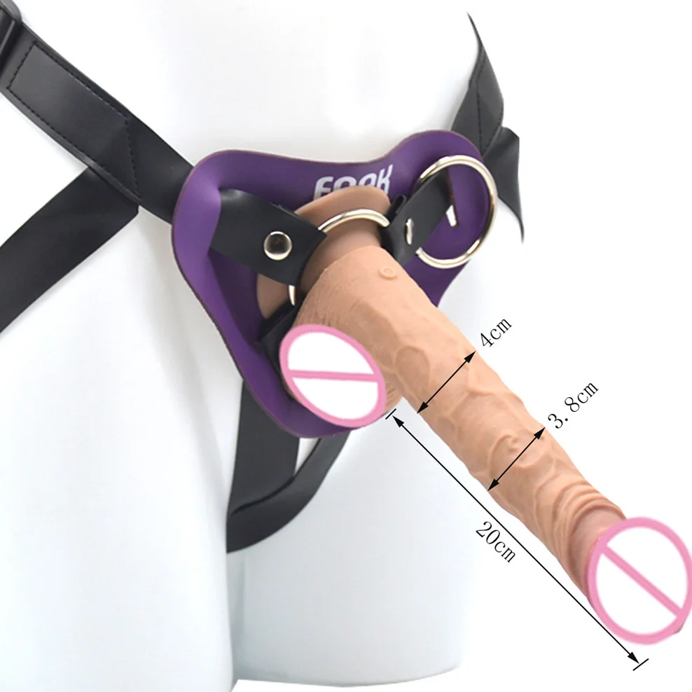 FAAK силиконовый реалистичный пенис с дистанционным управлением вибрирующий