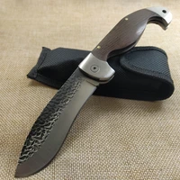 8 2 hot tactical folding knives ebony handle outdoor camping survival hunting knife pocket compact knives edc tool with sheath