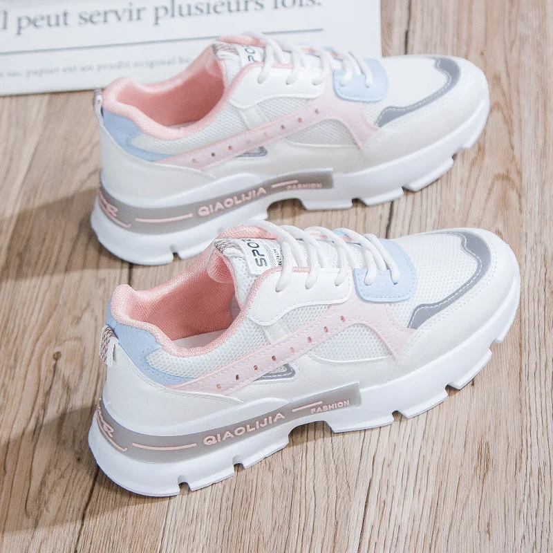 

Women's Casual Sneakers Women's Sports Shoes Platform Women Vulcanize Shoes 2021 Spring Fashion Ladies White Tennis basket femme