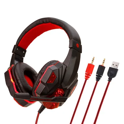 Новые игровые наушники PS4 стерео наушники гарнитура с микрофоном для ноутбука/ПК планшета геймера люминесцентные наушники