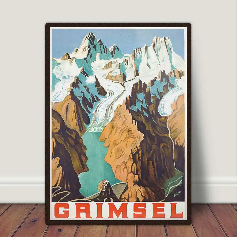 Постер для путешествий гримель из Швейцарии постер гостиной домашний декор | Дом
