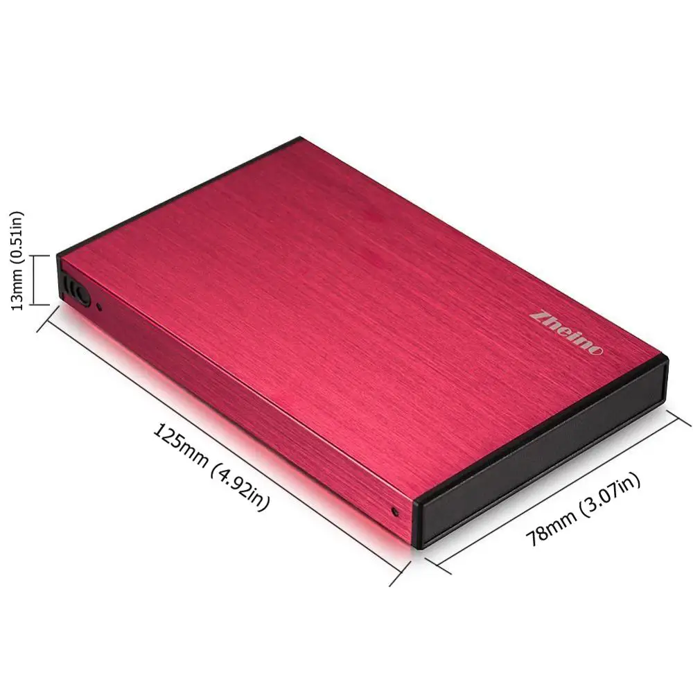 Zheino без инструментов 2,5 Алюминиевый USB 3,0 тип A для Micro B HDD/SSD корпус для внешнего жесткого диска для SATA 7 мм 9,5 мм жесткий диск SSD