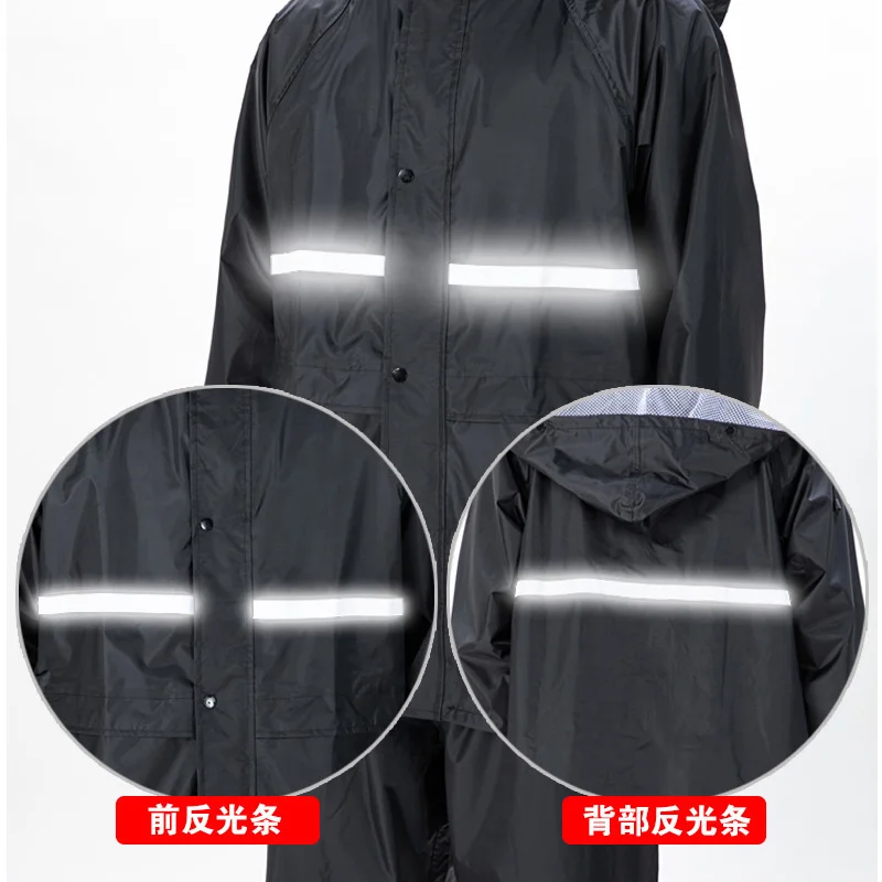 Дождевик и брюки для езды на велосипеде тонкий непромокаемый плащ длинный с