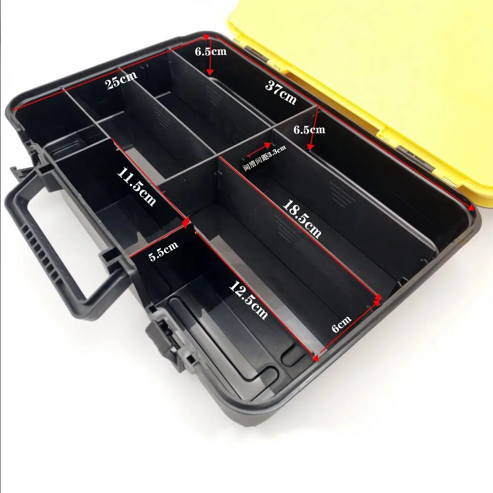 

2021 Large-Capacity Double-Layer Fishing Tackle Box Multifunctional Carp Fishing Accessory Storage Box Portable Fishing Bait Box