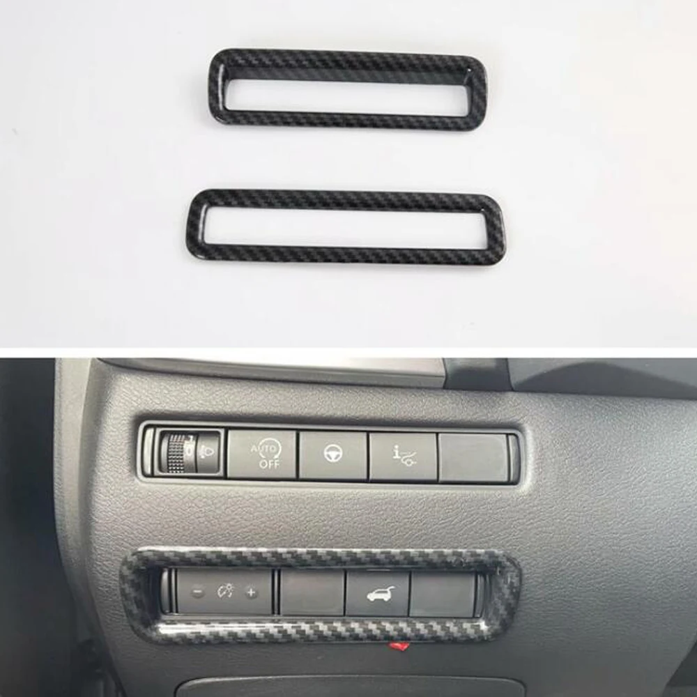 

Новинка ABS Автомобильная отделка для Nissan X-TRAIL 2021 левый руль передний светильник переключатель декоративная рамка Стайлинг