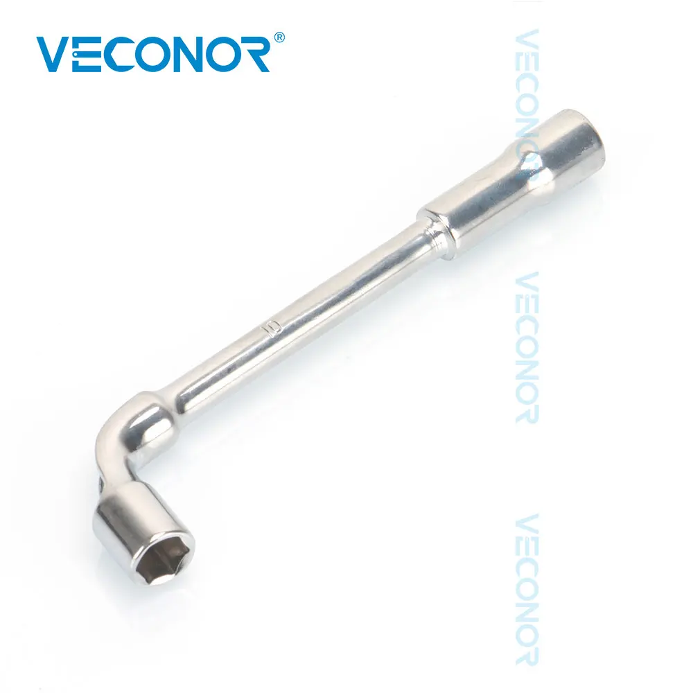 Угловой гаечный ключ с отверстием через 10 мм L Chome Vanadium|wrench spanner|spanner typeangled socket wrench |