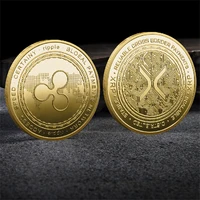 new type 40mm 3mm bitcoin xrp virtual coin commemorative coin metal crafts gold coins silver coins collectible