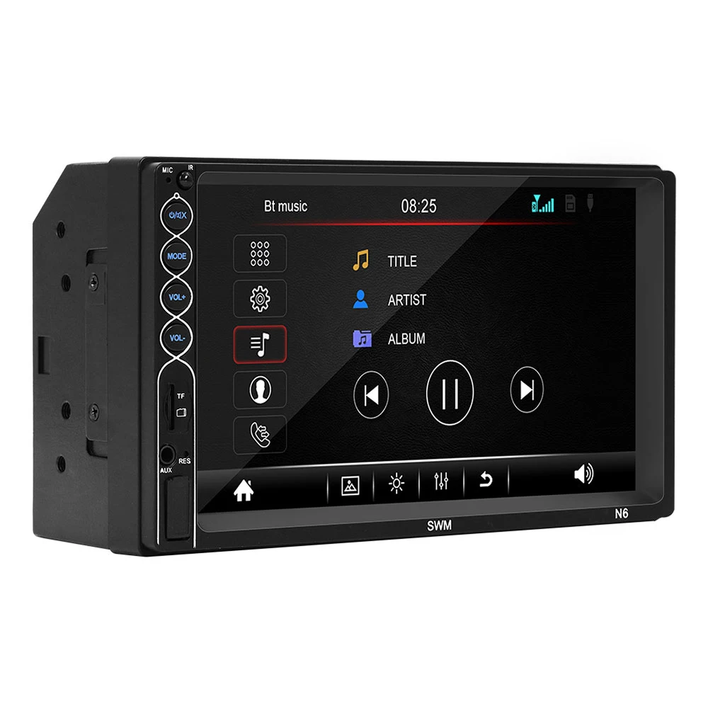 Двойной Din 7 &quotBluetooth автомобильный FM радио MP5 плеер сенсорный Экран вкладыш обоих