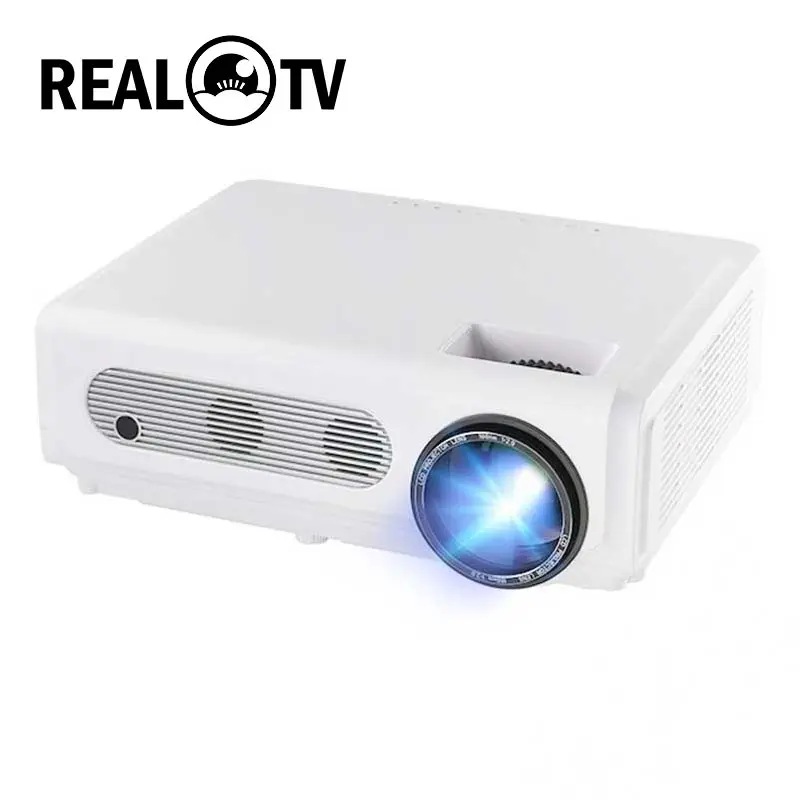 REAL TV M15 1080p проектор 4k 6500 люмен кинопроектор видеопроектор HDMI-совместимый USB AV |