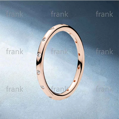 

180945CZ ROSE SPARKLING DROPLETS RING