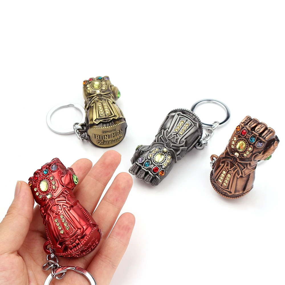 Кепка тайн брелок с героями Marvel кольцо Мстители брелок для ключей Thanos Infinity Gauntlet брелки Кепка брелок для женщин металл